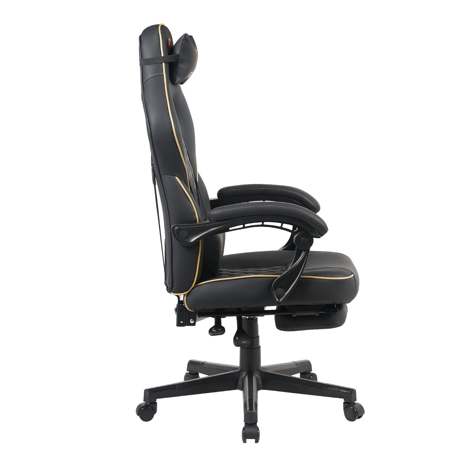 GFury Gaming Chair KW-M7308-2 (Black + Golden) - Image 4