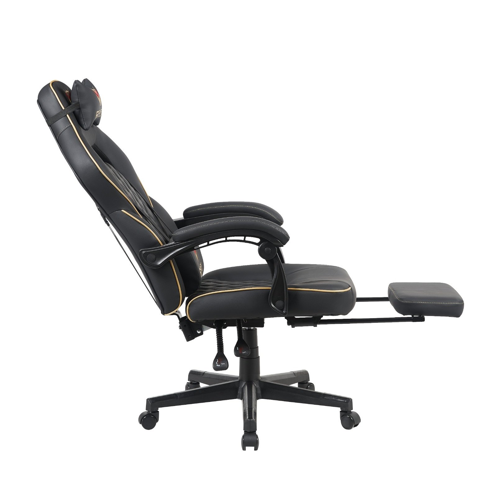 GFury Gaming Chair KW-M7308-2 (Black + Golden) - Image 7