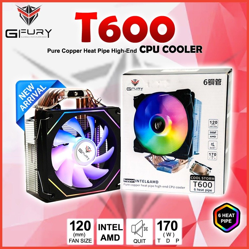 GFury COOL STORM GF-T600 CPU Cooler